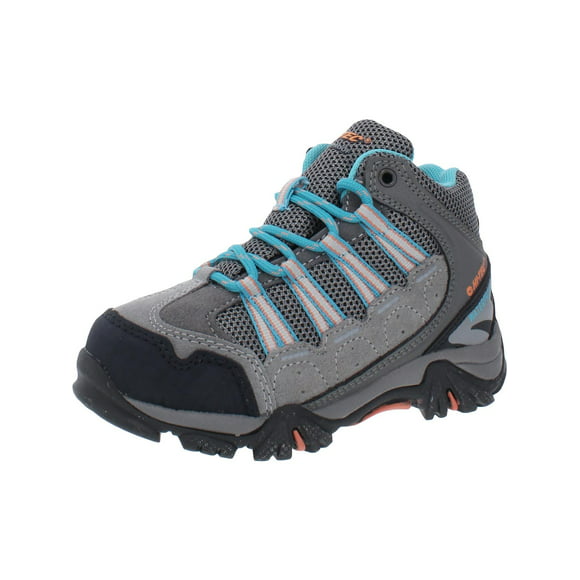HI-TEC 30089 Kids Renegade Trail WP Jr Childrens Lace-Up Boots Hot Grey Suede Youth 7 M US 